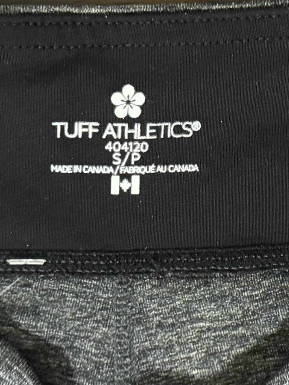 Tuff Athletics Girls' Heathered Charcoal Leggings - Picture 3 of 7